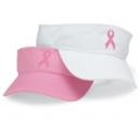pink white visor breast cancer