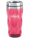 breast cancer pink ribbon coffee tumber