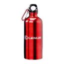 aluminum water bottle printed with your logo, includes carabineer