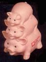 pig pile piggy bank