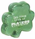Flashing Blinking Lighted St. Patricks Day Pin Button Shamrock shape