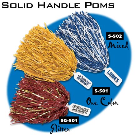 solid handle pom pom
