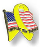 support our troops us flag pin