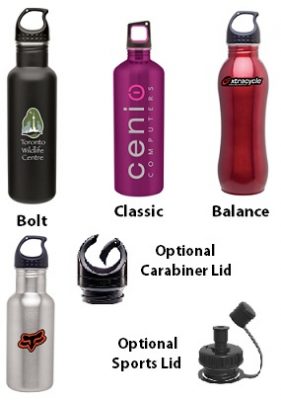 H2Go Stainless Steel Water Bottles