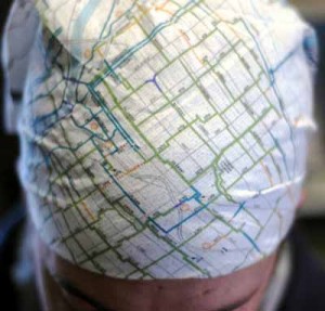 Pigment Printed Bandana Map Pigment Printed Bandana Map