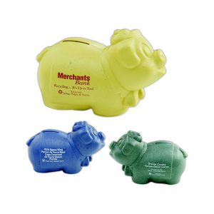 Recycled Piggy Savings Banks