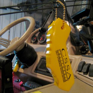 State Shaped foam keychain