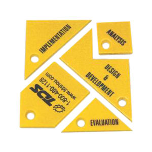 5 piece puzzle keychain