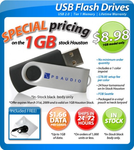 March Custom USB Drive Sale