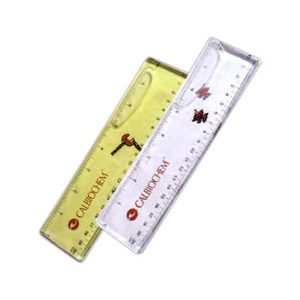 Custom printed Liquid filled ruler with 2-D floater