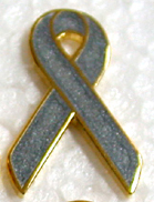 Gray Diabetes Awareness Pins