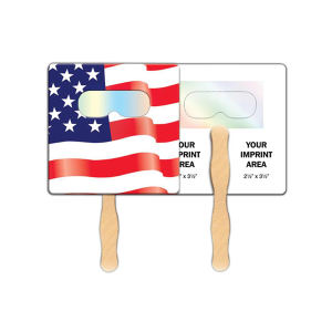 Square Flag Stock Shape Fireworks Fan