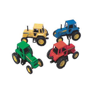 Customized Die cast pull back farm tractors, 3.5"