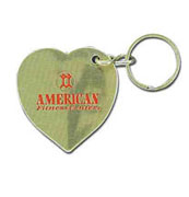 Heart-Shaped Brass Key Ring