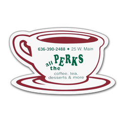 Personalized Coffee Cup Shaped Magnet