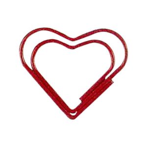 Red Heart Paper Clip