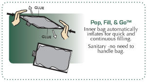 Pop, Fill & Go beverage carrier system