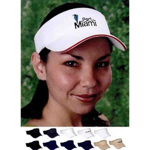 Cotton Visor with Sandwich Bill