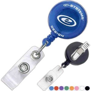 Imprinted badge holder