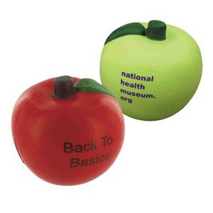 Imprinted Apple-Shaped Stress Ball