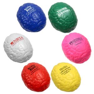 Imprinted Brain Shaped Stress Reliever