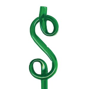 Custom transparent pen with gloss tube dollar sign