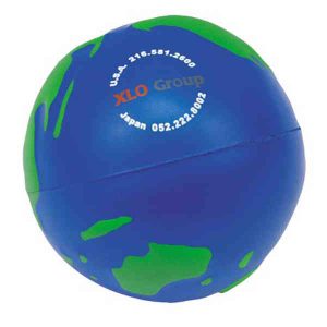 Imprinted Earth-Shaped Stress Ball