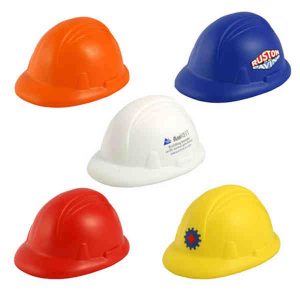 Custom Imprinted Hard Hat Stress Reliever