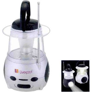 Custom mini lantern with FM scan radio