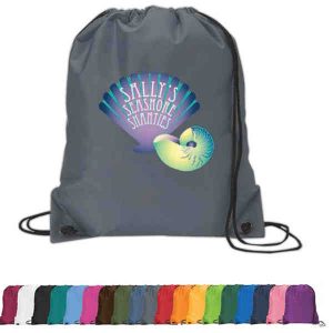 Imprinted drawstring backpack
