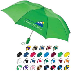 Imprinted collapsible umbrella