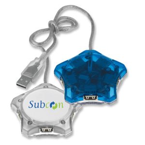 Imprinted 5 port USB connection 