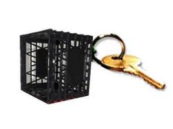 Mini Milk Crate Key Ring