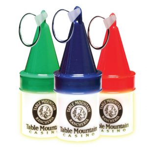 Imprinted glow-in-the-dark floating bouy keychain