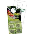 Custom imprinted laminated coupon door hanger
