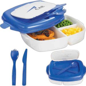 Imprinted Lunch Container with Separate Compartments