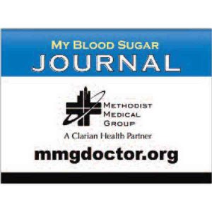 Imprinted Blood Sugar Record Keeper