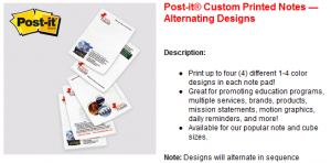 Alternating Images Post-It Notes