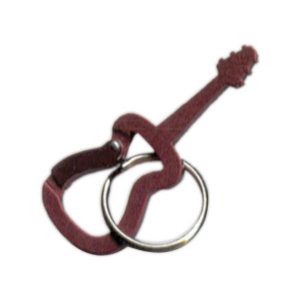 Imprinted Guitar Shaped Carabiner
