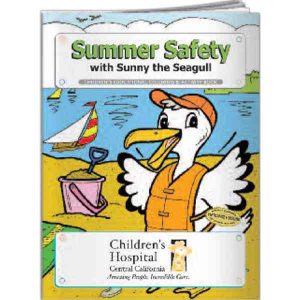 Imprinted Summer Safety Coloring Book