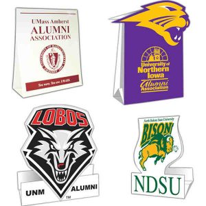 Custom Shaped and Imprinted Table Tents