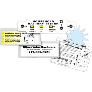 Custom Imprint Battery Tester