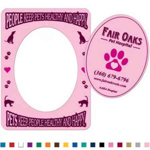 Photo Magnet with Oval Cutout