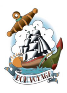 Bon Voyage Temporary Tattoo