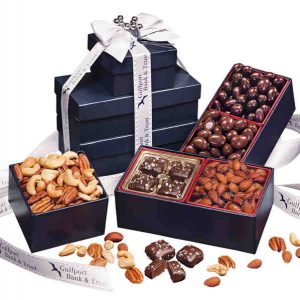 Nut and Chocolate Gift Tower