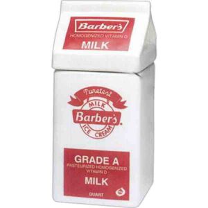 Milk Carton Ceramic Bank