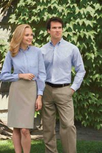 Ladies' Long Sleeve Oxford Shirt