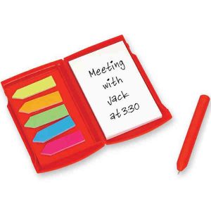 Compact Memo Pad with Sticky Flags