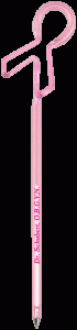Translucent Pink Ribbon Pen