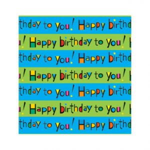 Happy Birthday Wrapping Paper